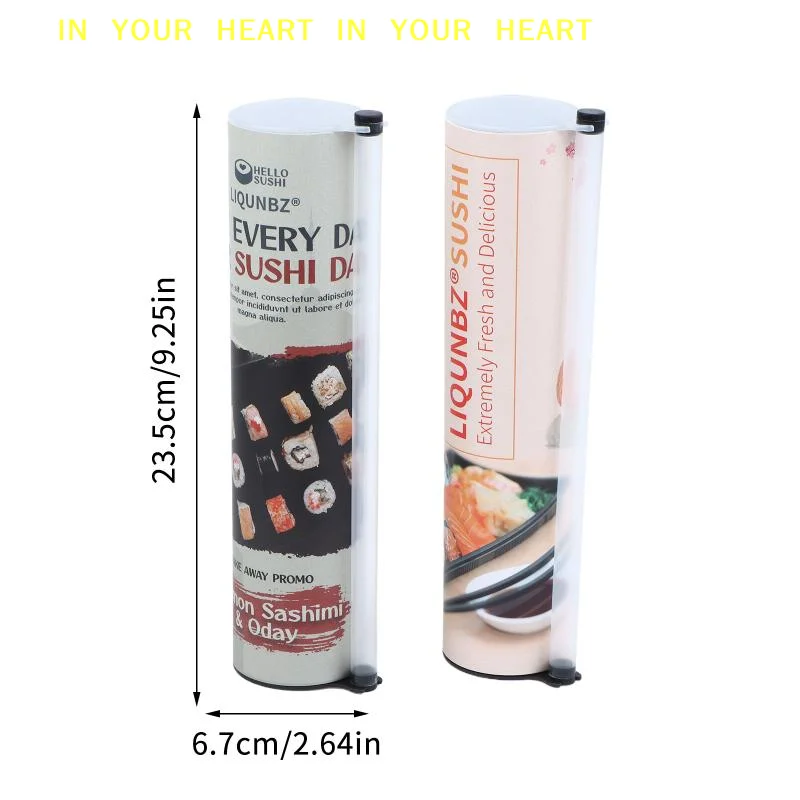 【X】Homemade Sushi Maker Food Grade Non-Toxic Sushi Push Tube Mold Easy DIY Sushi Roller for Home Party Food Making