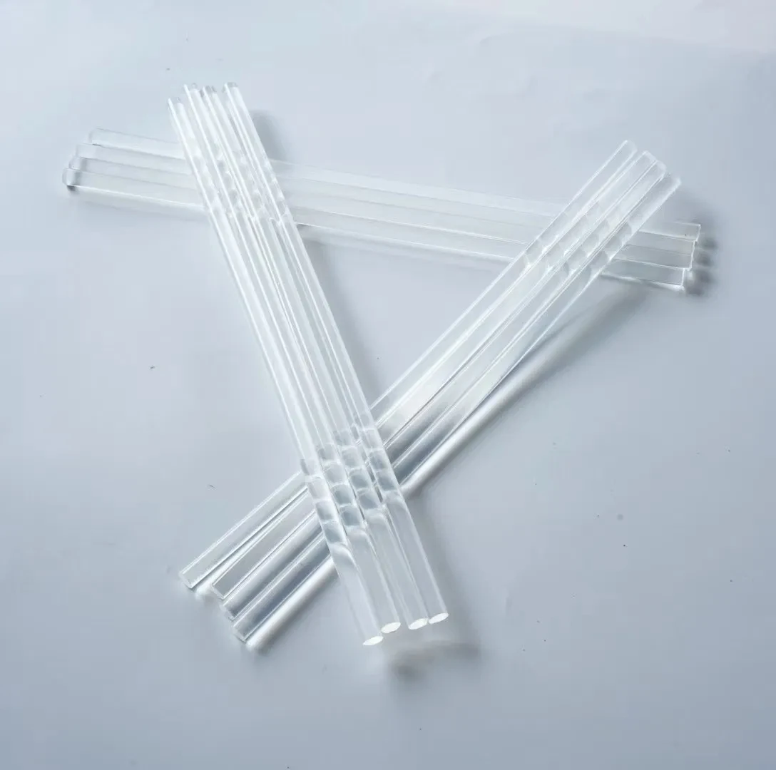 2/5pcs Length 200mm Transparent Acrylic Square Pipe Hollow Duct Transparent Plexiglass Tube PMMA Quartet Cantal 3X3mm-10X10mm