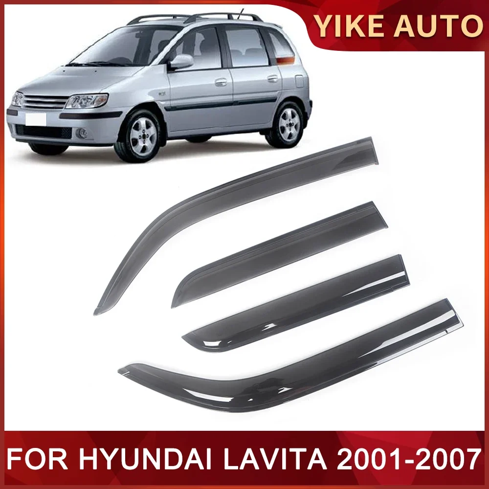 

Оконный козырек для HYUNDAI LAVITA FC 2001-2007, дверной козырек с защитой от ветра, солнца, дождя, боковые окна, ветровые дефлекторы, автозапчасти