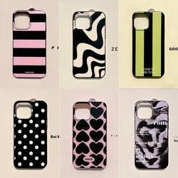 Zebra Striped Polka Dot Pattern Fashion Phone Case For iPhone Case 16 15 14 13 12 11 Pro XR XS Max 7 8 Plus Phone Y2K Cover