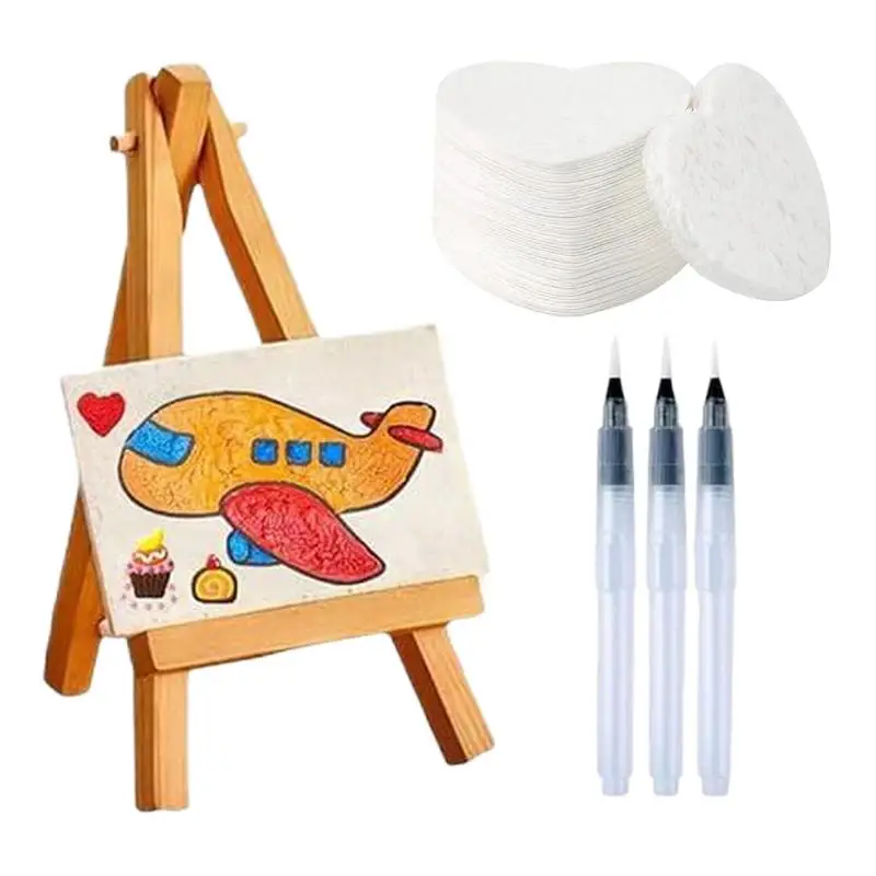 ورق ورقي ذو نسيج إسفنجي سحري لطلاء الأطفال، علامات إسفنجية مصنوعة يدويًا لصياغة رسم وحفلات أنشطة الفصول الدراسية