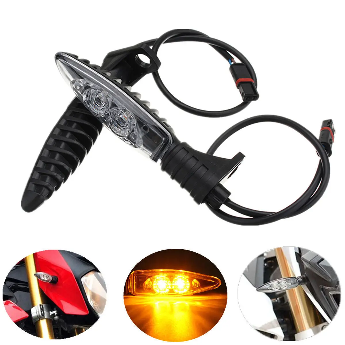 

2pcs Motorcycle Front Led Turn Signal Indicator Light OEM813596 For BMW R1200GS S1000RR F800 Motorcycle Accessories