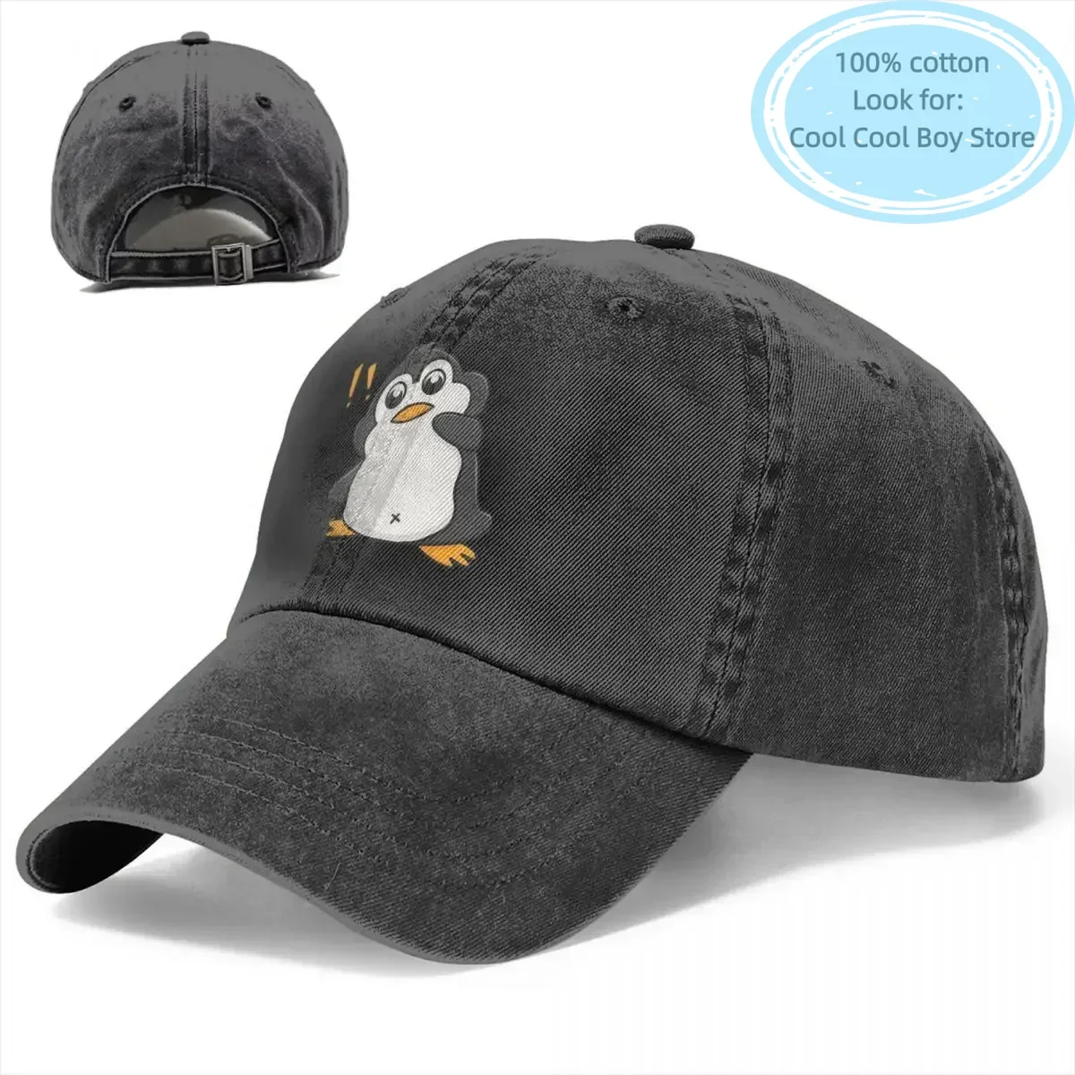 Surprised Penguin Baseball Caps Peaked Cap Valorant Agents Game Sun Shade Cowboy Hats for Men Trucker Dad Hat