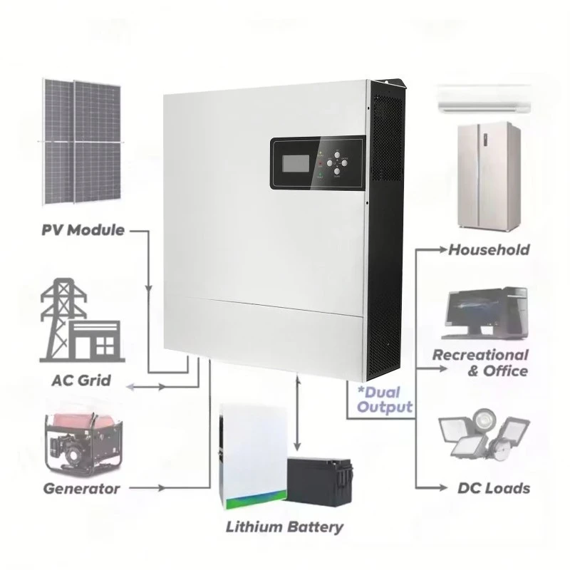 Senhu 11KW Hybrid Solar Inverter 48VDC 220VAC 230VAC 240VAC Built-in Pure Wave Single Output Home Use Lithium Battery