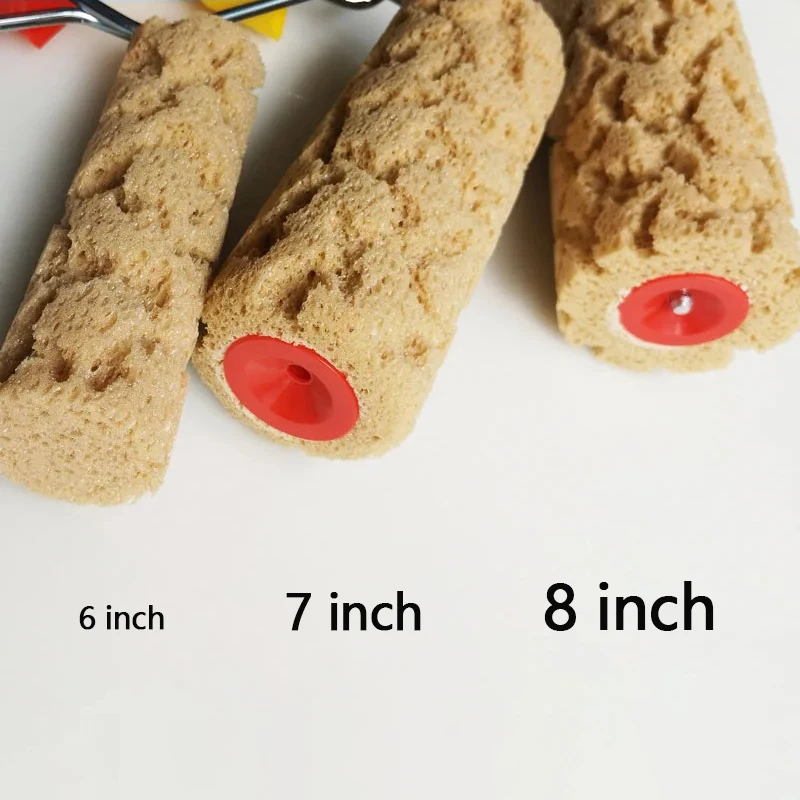 6 "/7"/8 "размеры, валик для краски из пенопласта, кисть с искусственной текстурой морских водорослей для декора стен, инструмент для рисования своими руками