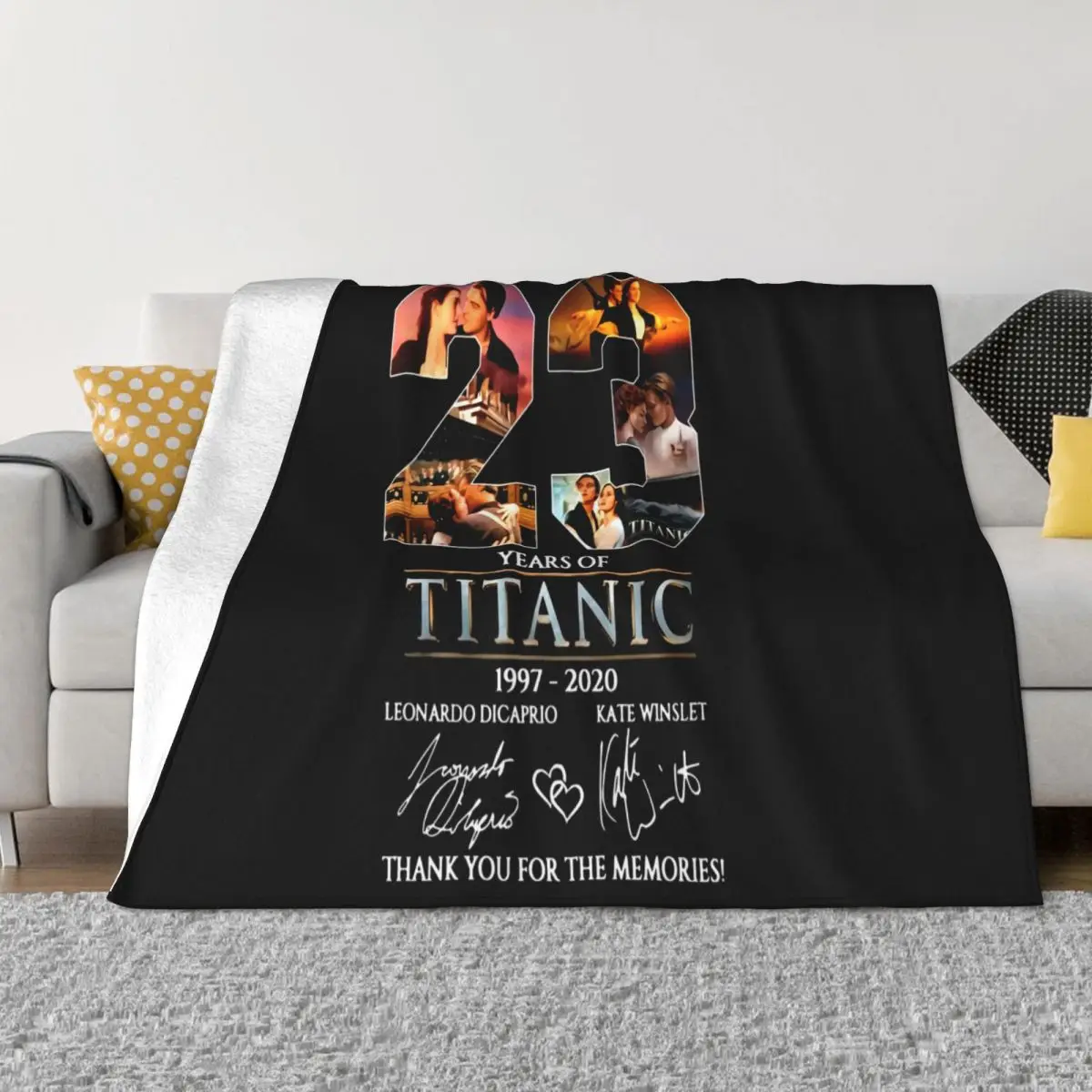 23 Year Of Titanic 1997 2020 Romantic Thank You For The Record Dj Child Brand Brand Throw Blanket