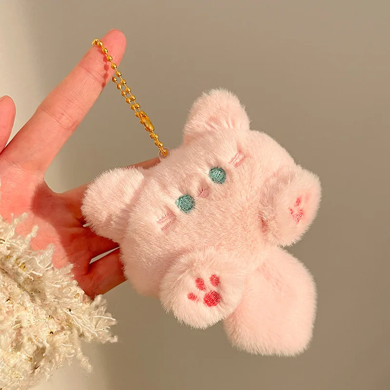 Tuan Tuan Cat Plush Toy Pendant DIY Handmade Keychain For Women Bag Decor Plush Doll Reward Small Gift