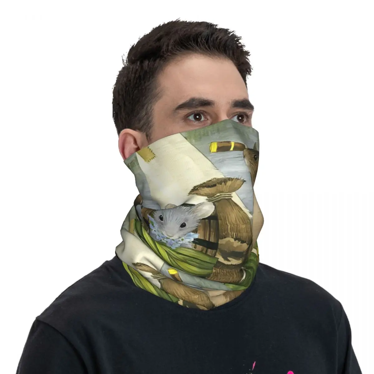 Mole Scarf Neckerchief Neck Face Mask Polyester