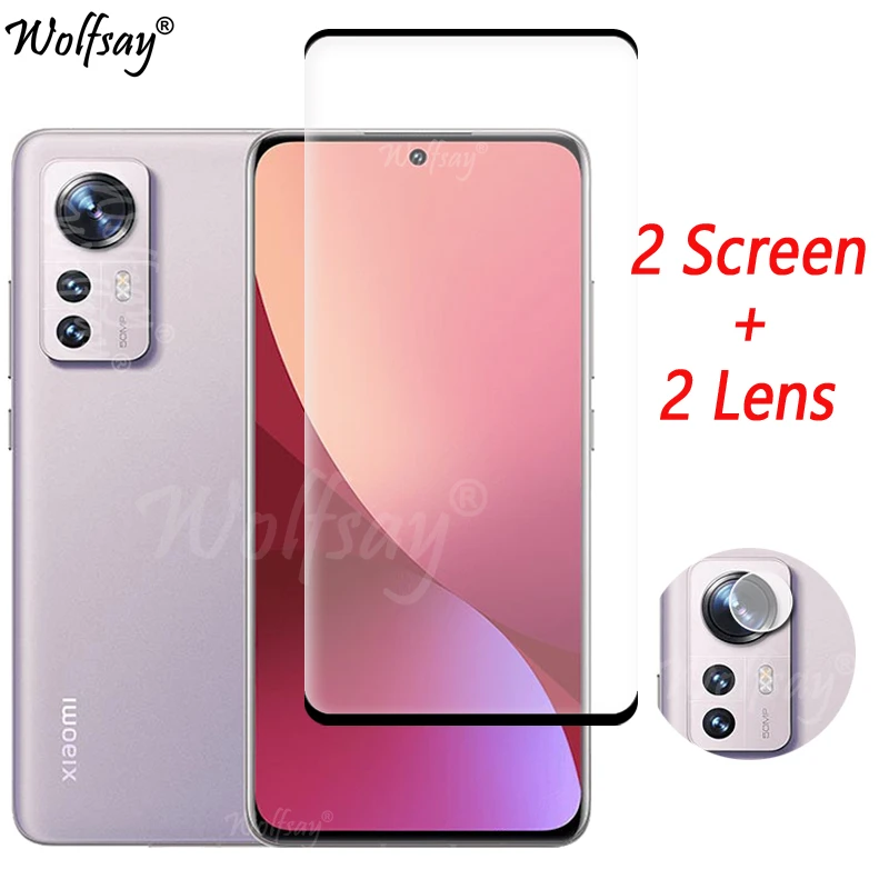 

Закаленное стекло с полным покрытием для Xiaomi 12 Pro, Защита экрана для Xiaomi Mi 12 Pro 12, стекло для камеры SUltra для Xiaomi 12 Pro, стекло