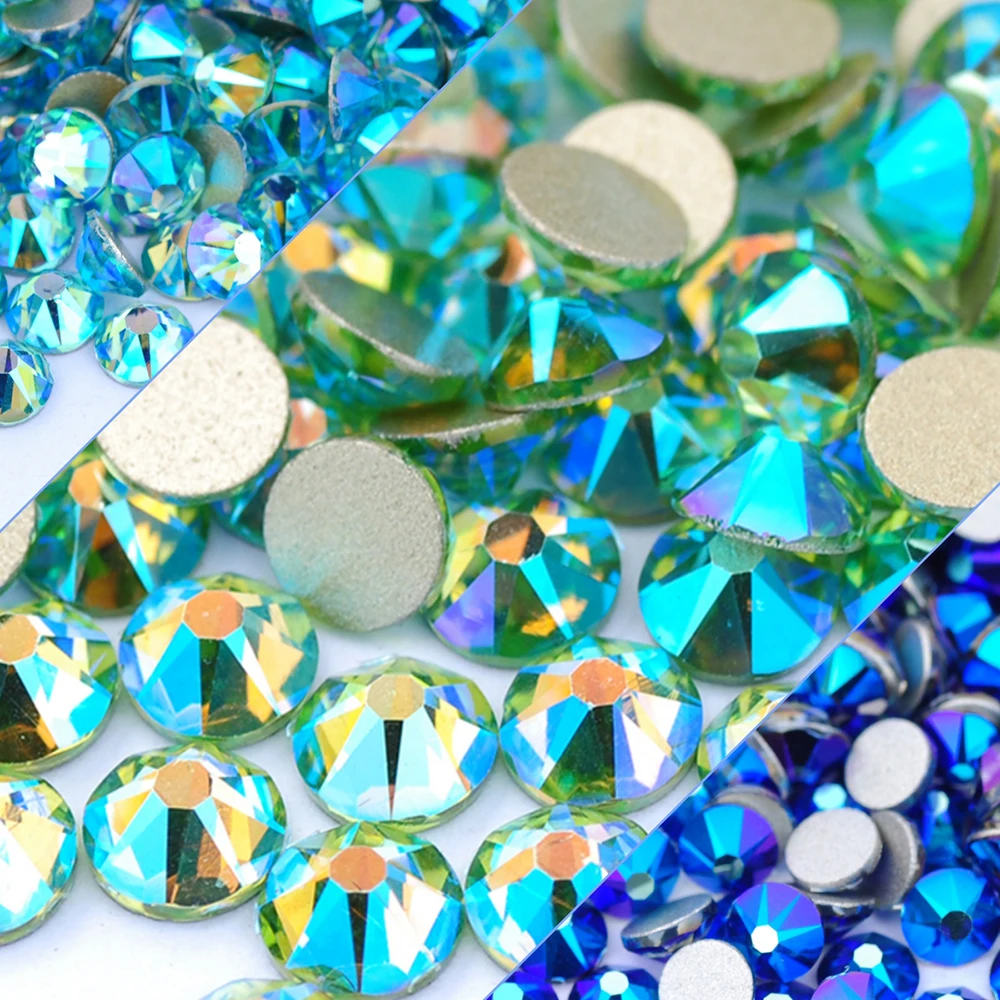 YANRUO 2088NOHF Glasrhinesteine Flache Diamant-Charms Kristall-Modeaccessoires für Kleidung – Detail 14