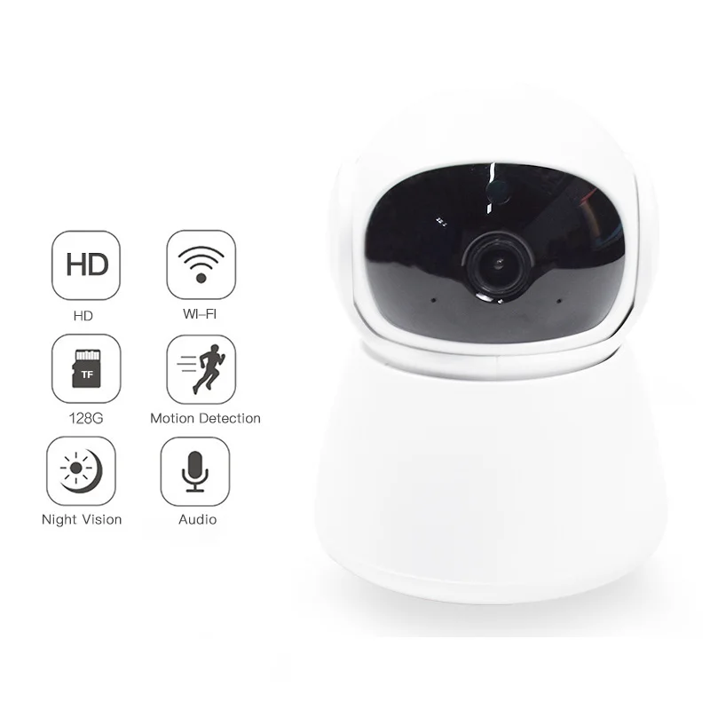 Indoor Surface Mounted Infrared Night Vision Two-way Voice Wireless WiFi Surveillance Camera 1080P HD Motion Detection Monitor