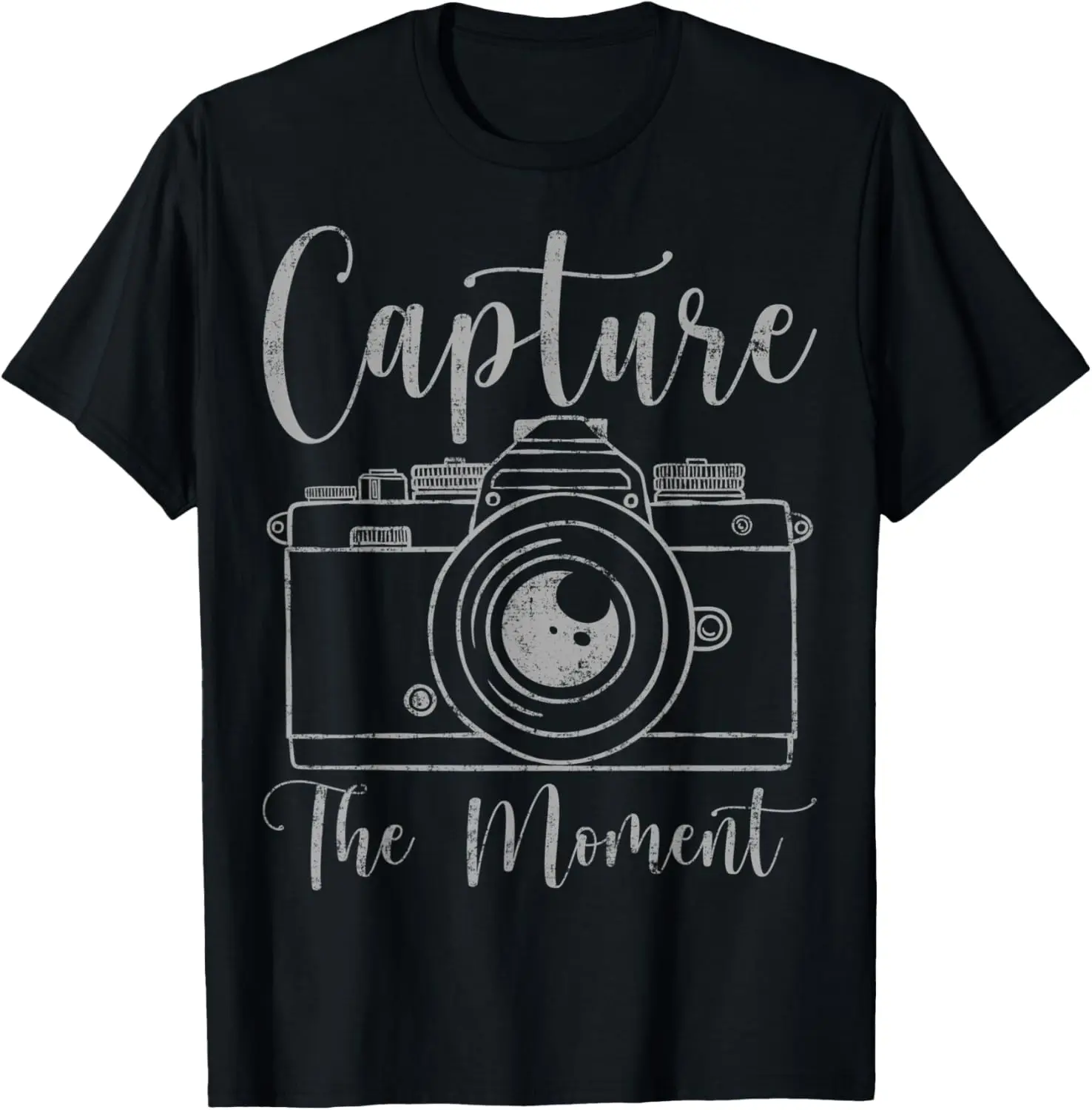 

Capture The Moment Photography Photographer Camera Clothing T-Shirt
