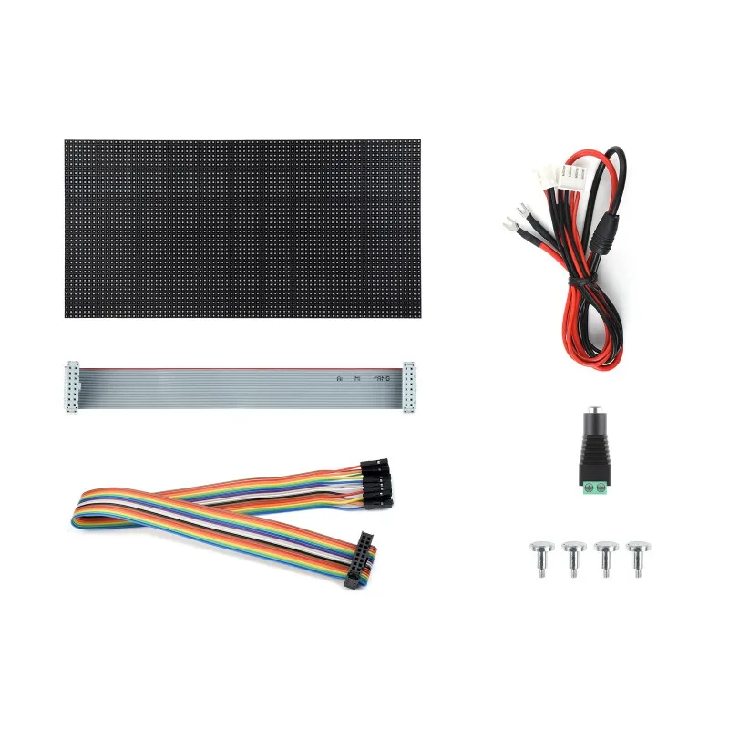 RGB Full-color LED Matrix Panel, 4mm Pitch, 80×40 Pixels, Adjustable Brightness