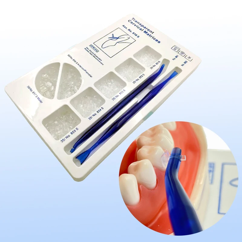 Kit Dental Matrix Cervical Matrices Composite Gingival For Dentist Tools For Kerr Style Transparent 850S