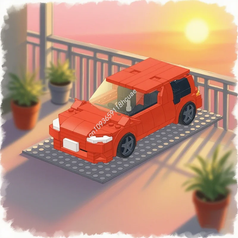 

251 шт. MOC City Champions Jp Модель автомобиля Строительные блоки Архитектура Рождественские подарки Игрушка Сборка Креативная идея «сделай сам» Образование