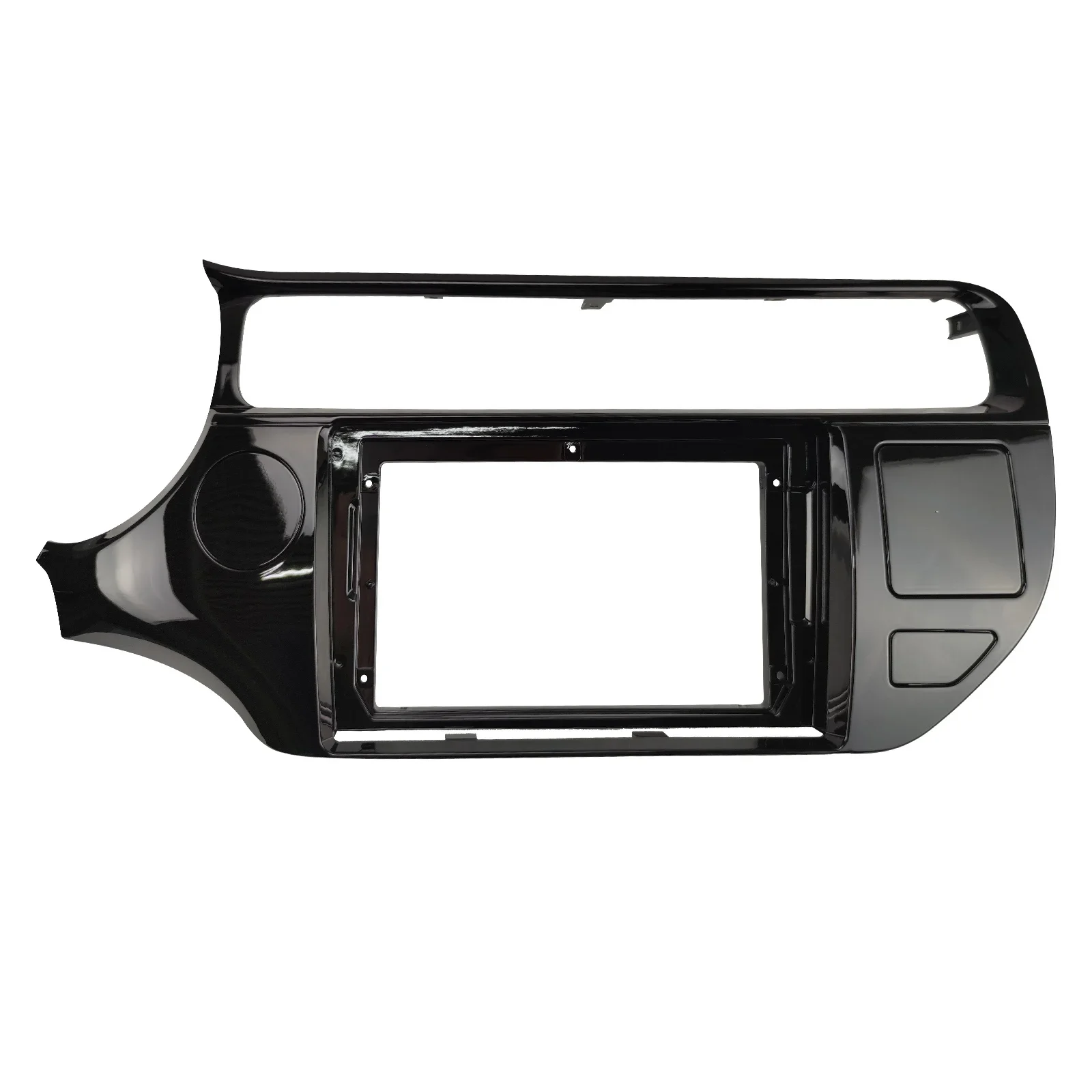 2Din 1Din Car CD DVD Frame Audio Fitting Adaptor Dash Trim Kits Facia Panel 9inch For Kia Rio 2015 16 17 Double Din Radio Player