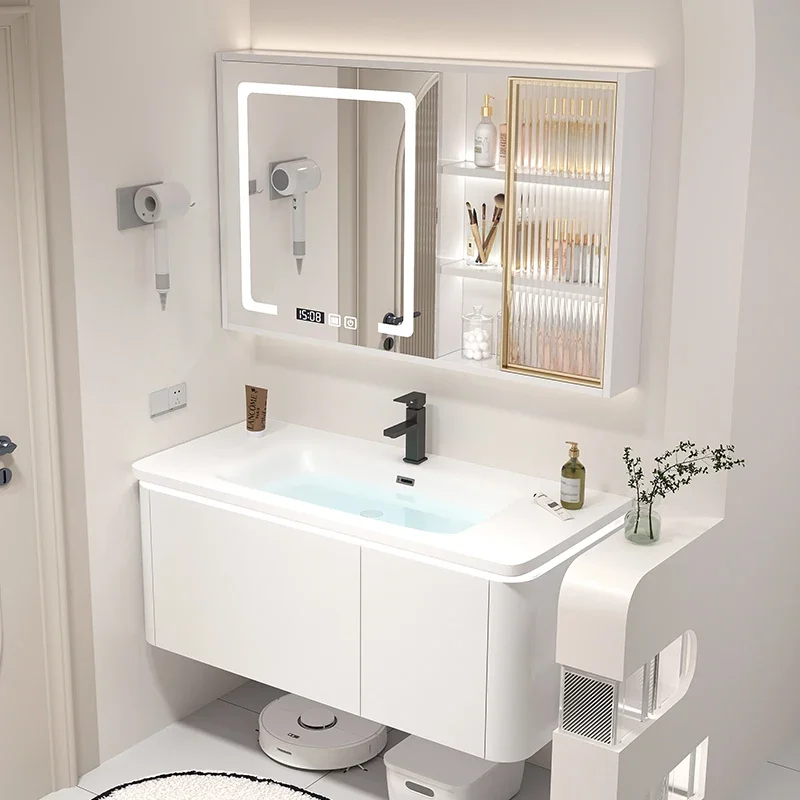 Kit di mobili da bagno Specchi Mensola a muro Vanity Armadietto di lusso Lavabo Classificatori da cucina Armadietto multifunzione per la casa Wc