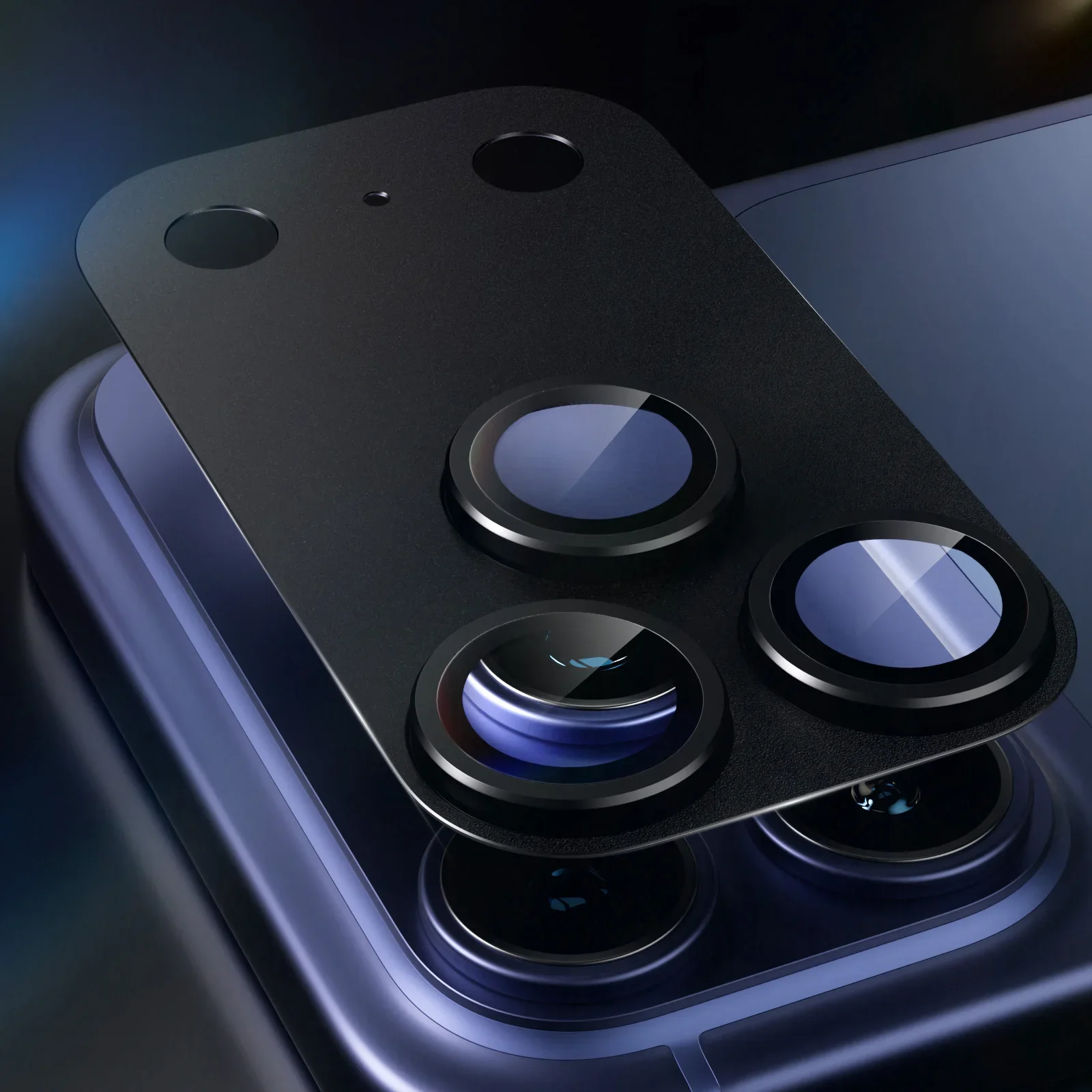1 Set Metallschutz-Kameraobjektivschutz für iPhone Duo 18 Pro Max 17 Pro Max Plus 17 Air, mattes Kameraobjektivfolien-Glasabdeckung – Detail 10
