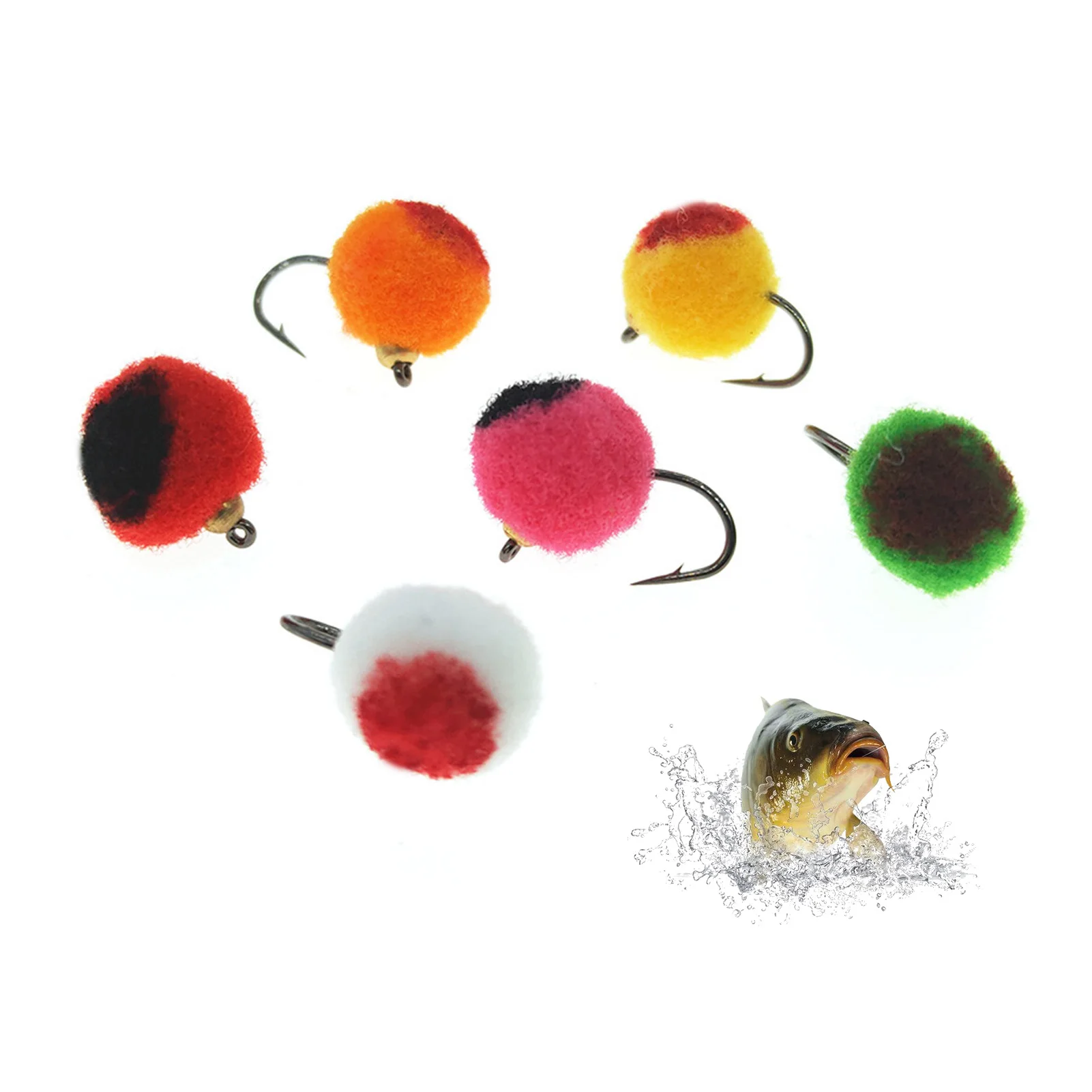 

12pcs Artificial Bait Fly Fishhooks Copper Materials Fish Hook Metallic Fishing accessories tools