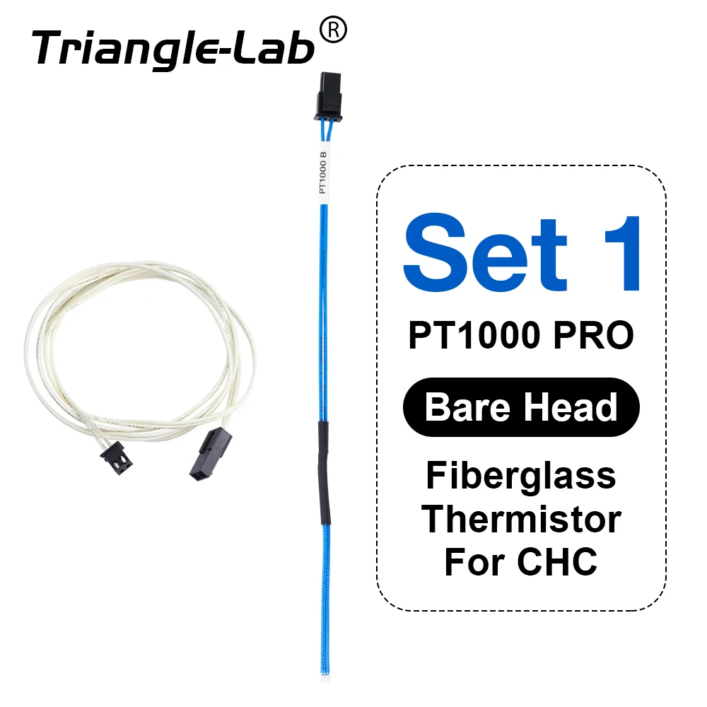Trianglelab PT1000 Pro Bare Thermistor Cartridge high temperature 450Celsius for Rapido Hotend TCHC Kit CHC Pro TR6 TD6 HOTEND