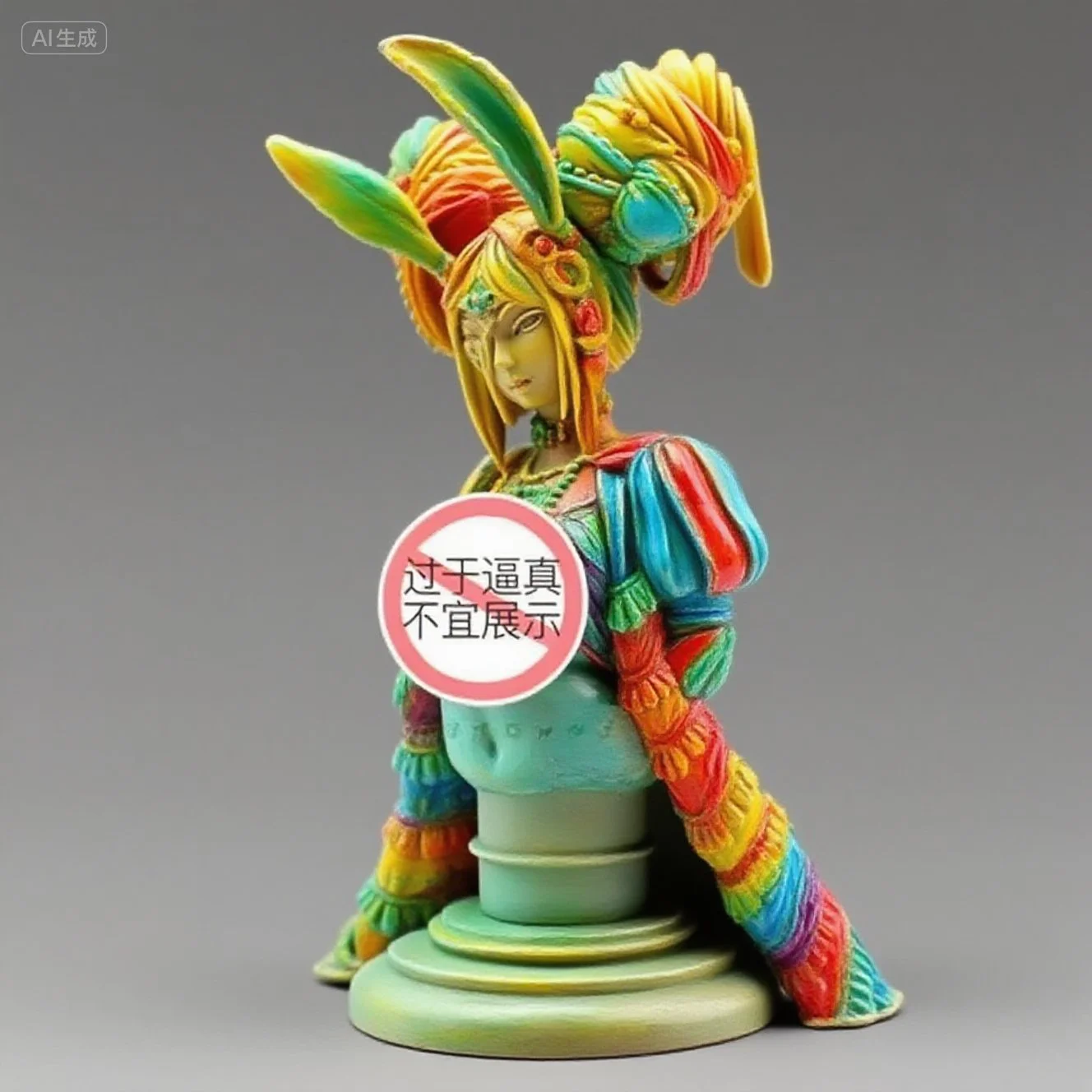 

150MM Resin model kit, half body portrait of beautiful soldier, self-assembled and colored A-2115