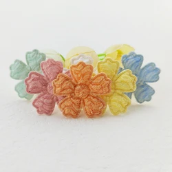 100Pcs 25MM Felt Flower Padded Patches Appliques For Clothes Hat Sewing Patches DIY Headwear Hair Clips Bow Decor Accessories