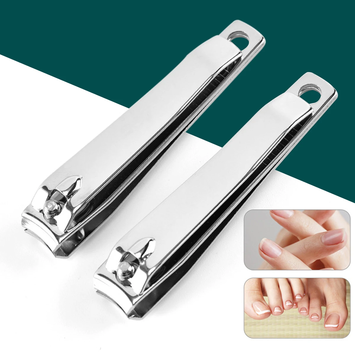 Nail Clipper, Premium Sharp Sturdy Stainless Steel Fingernail And Toenail Clipper Cutters, Perfect Nail Clippers For Men & Women