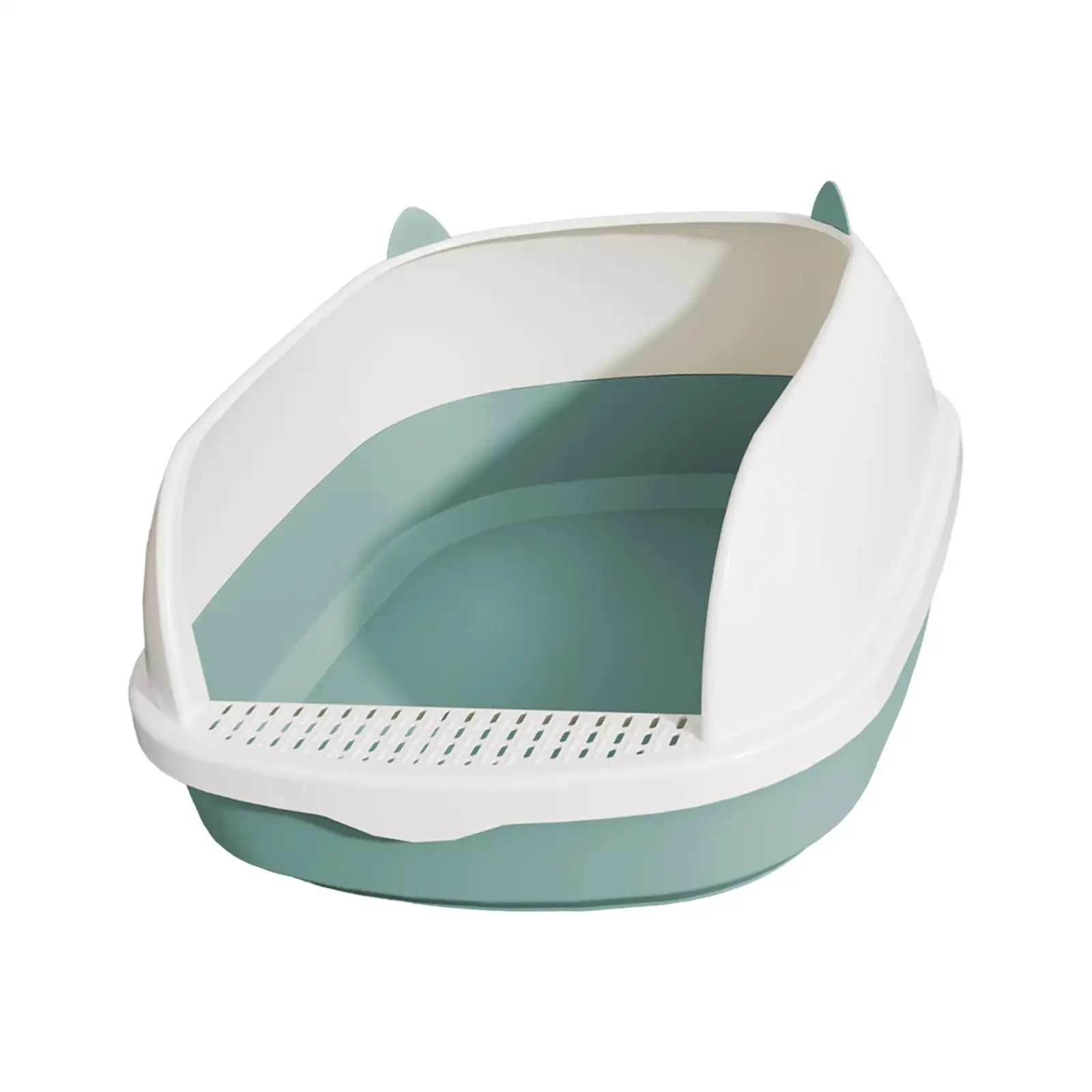 High Sided Cat Pet Bedpan Sandbox Deep Loo Anti Splashing Portable Pet Litter Tray Cat Potty Toilet for Kitty Supplies Rabbit