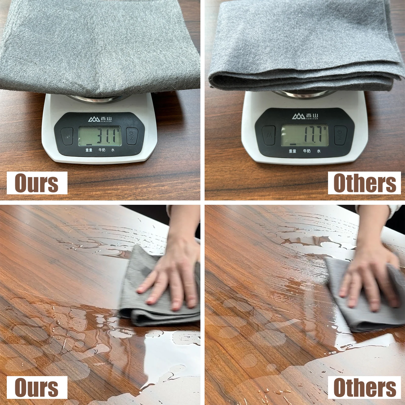 New Thickened Magic Cleaning Glass Cloth Streak Free Reusable Microfiber Cleaning Cloth All-Purpose Towels for Windows Glass