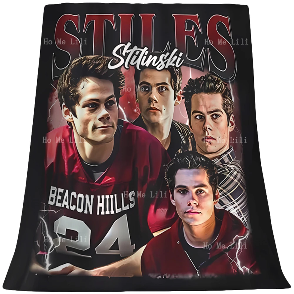 Stiles Stilinski Vintage Poster Print Soft Cozy Flannel Blanket Suitable For All Seasons Use