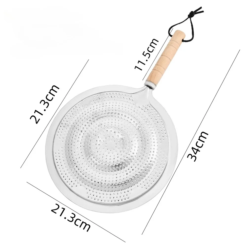 أوانٍ من الستانليس ستيل منصات إجراء الحرارة منصات مقابض خشبية المنزلية مقاومة للحرارة منصات عازلة للحرارة أواني المطبخ #6