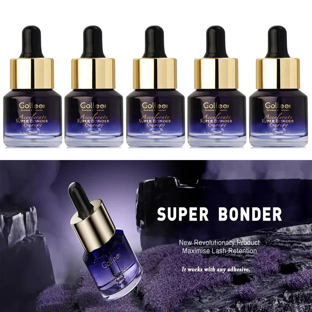 

Ресницы Gollee Super Bonder долговечные 15 мл маслостойкие для наращивания ресниц Bonder клей для ресниц Быстросохнущий макияж не раздражает