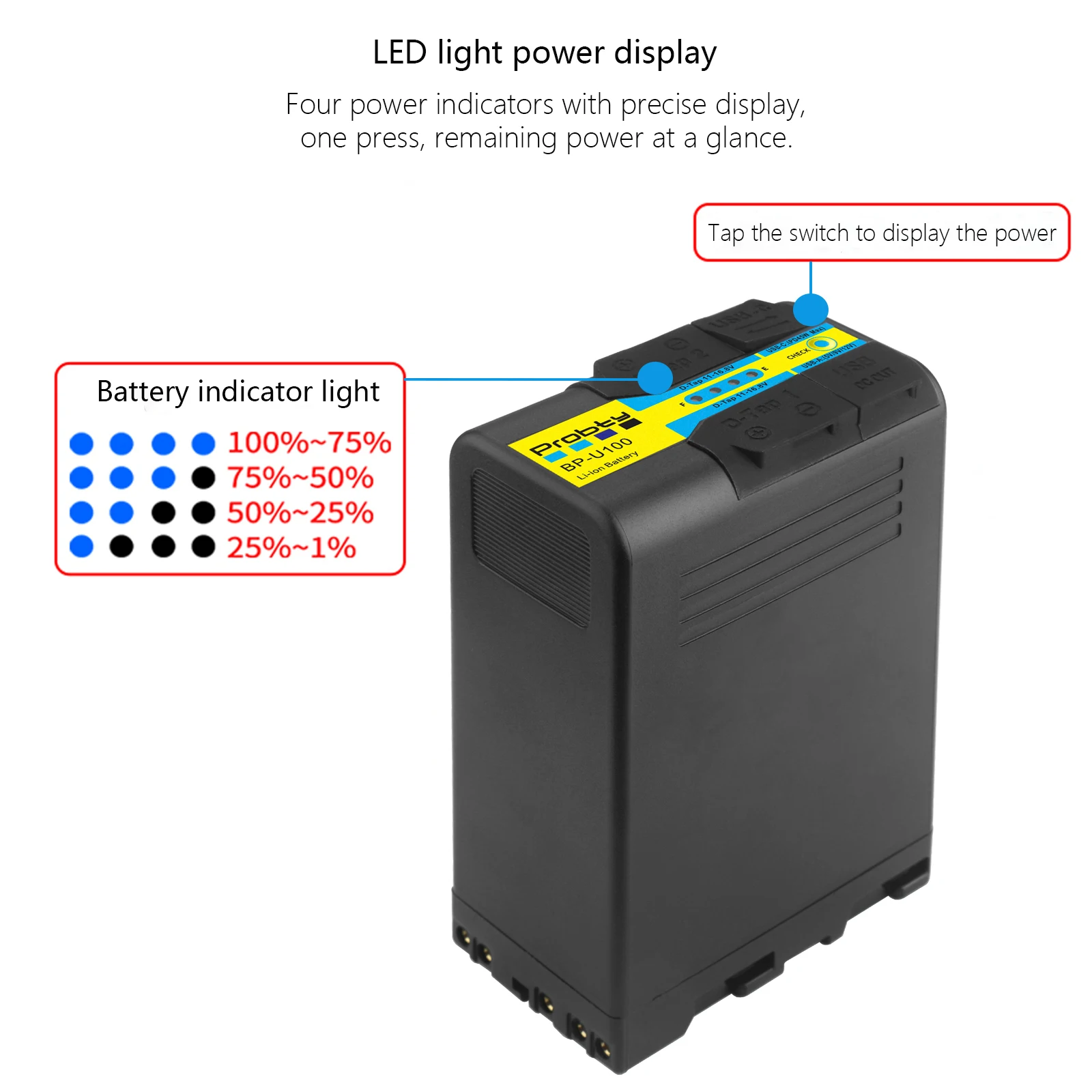 For Sony BP-U90 BP-U100 Rechargeable Lithium-Ion Battery Pack for The PMW-EX1 PMW-EX1R PMW-EX3 PMW-F3 XDCAM Ex Camcorders