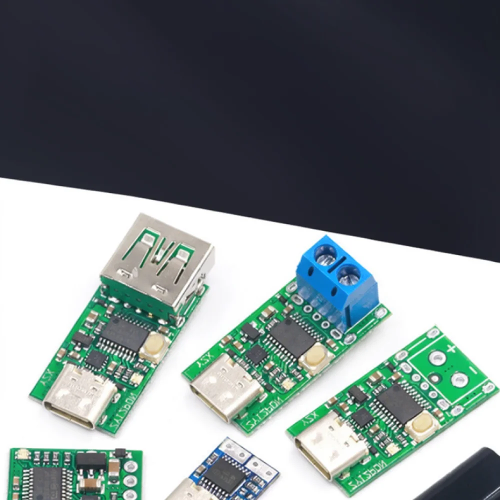 USB C To DC Power Adapter PD 2 0 3 0 Fast Charging Decoy Module Converter Type C Input Laptop Charger Supply Connector