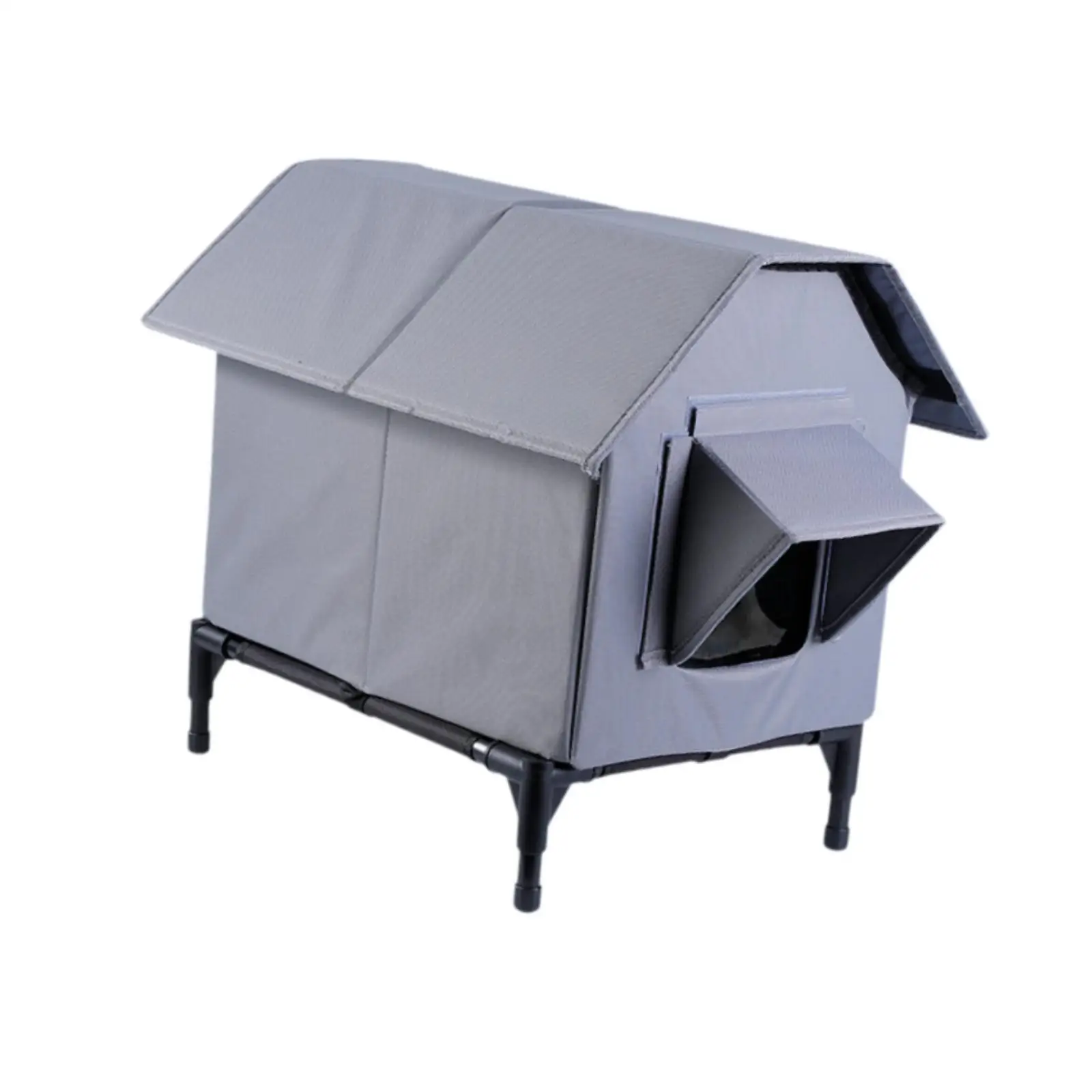 

Приподнятая ножка для сарая, удобная зимняя теплая летняя охлаждающая складная водонепроницаемая универсальная укрытие для кошек-кубов