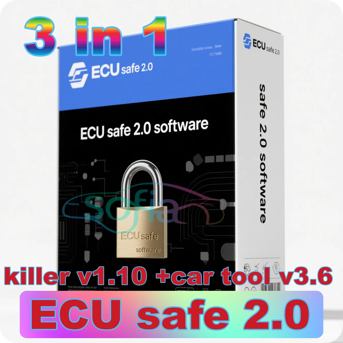 

ECUSafe V2.0+Cartool V3.6 + Immo Killer V1.1 Car Tool vehicle immobilizer system Repair Airbags Decode Radio Garage software