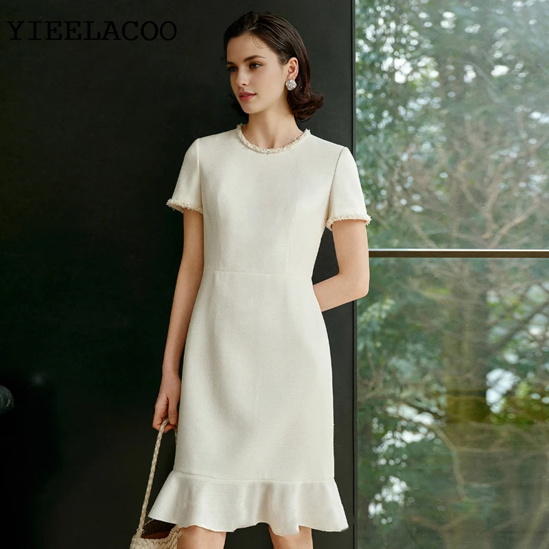 Beige Tweed Dress F… - image