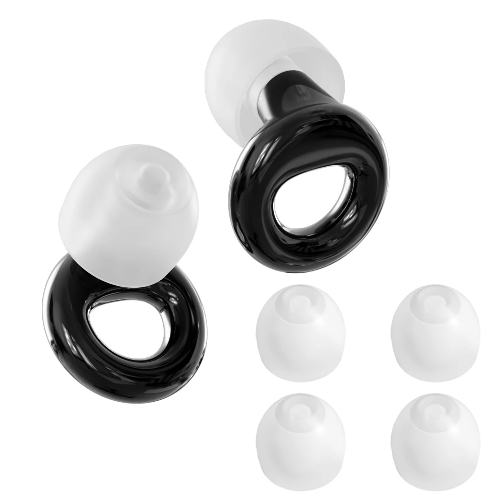 6 Sizes Noise Reduction Earplugs with Lanyard for Musicians Hearing Protection Ear Muffs for Concerts Swimming & Festivals