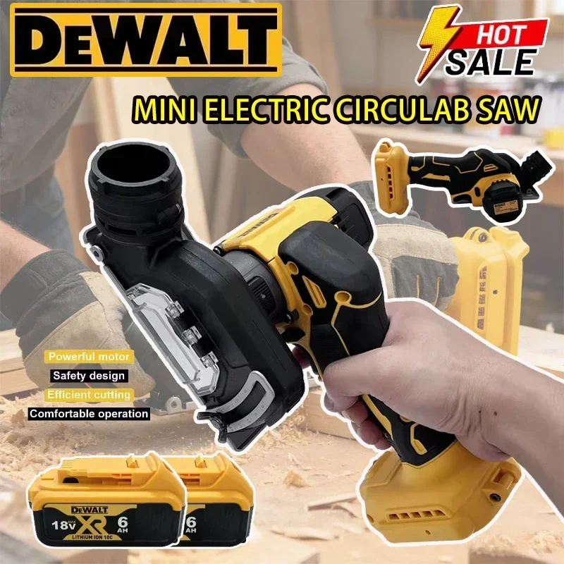 

Аккумуляторная угловая шлифовальная машина DeWALT 3 дюйма с рукояткой, электрическая отрезная мини-циркулярная пила, электроинструмент для аккумулятора 18В