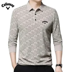 Spring and Autumn Men's High Quality Embroidered Long Sleeve Polo Shirt New Luxury Fashion Business Leisure Multi Functional Top