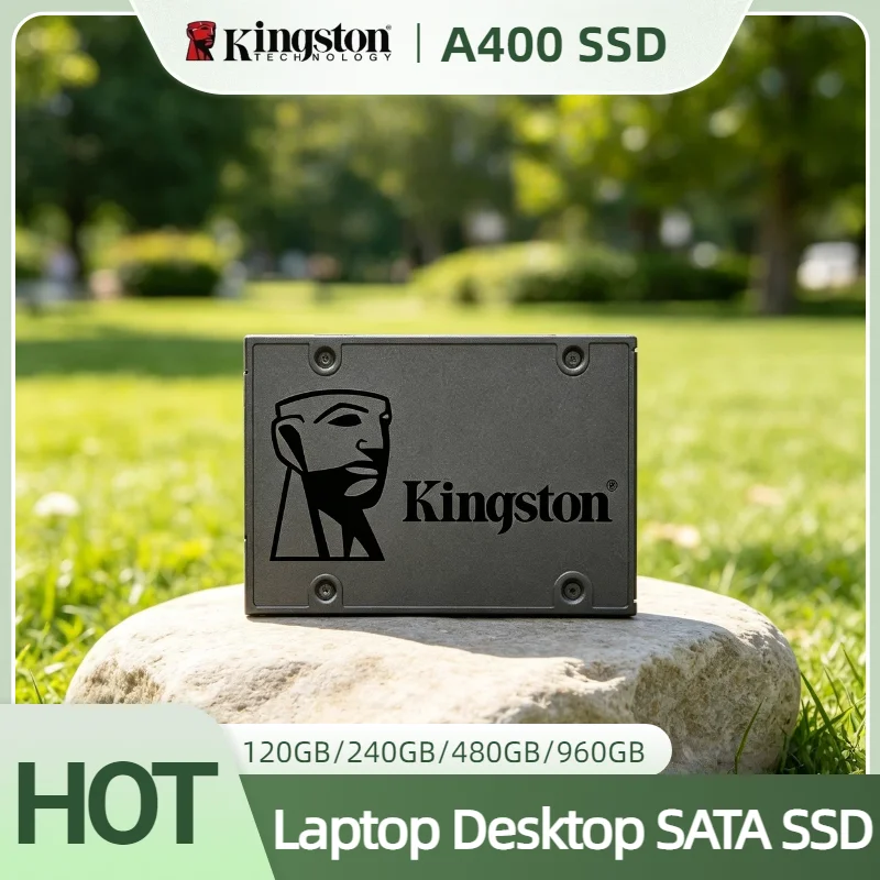 Kingston A400 2.5 SATA III SSD 960GB 480GB 240GB 120GB Solid State Internal Drive for Desktop Laptop PC Pro Unit