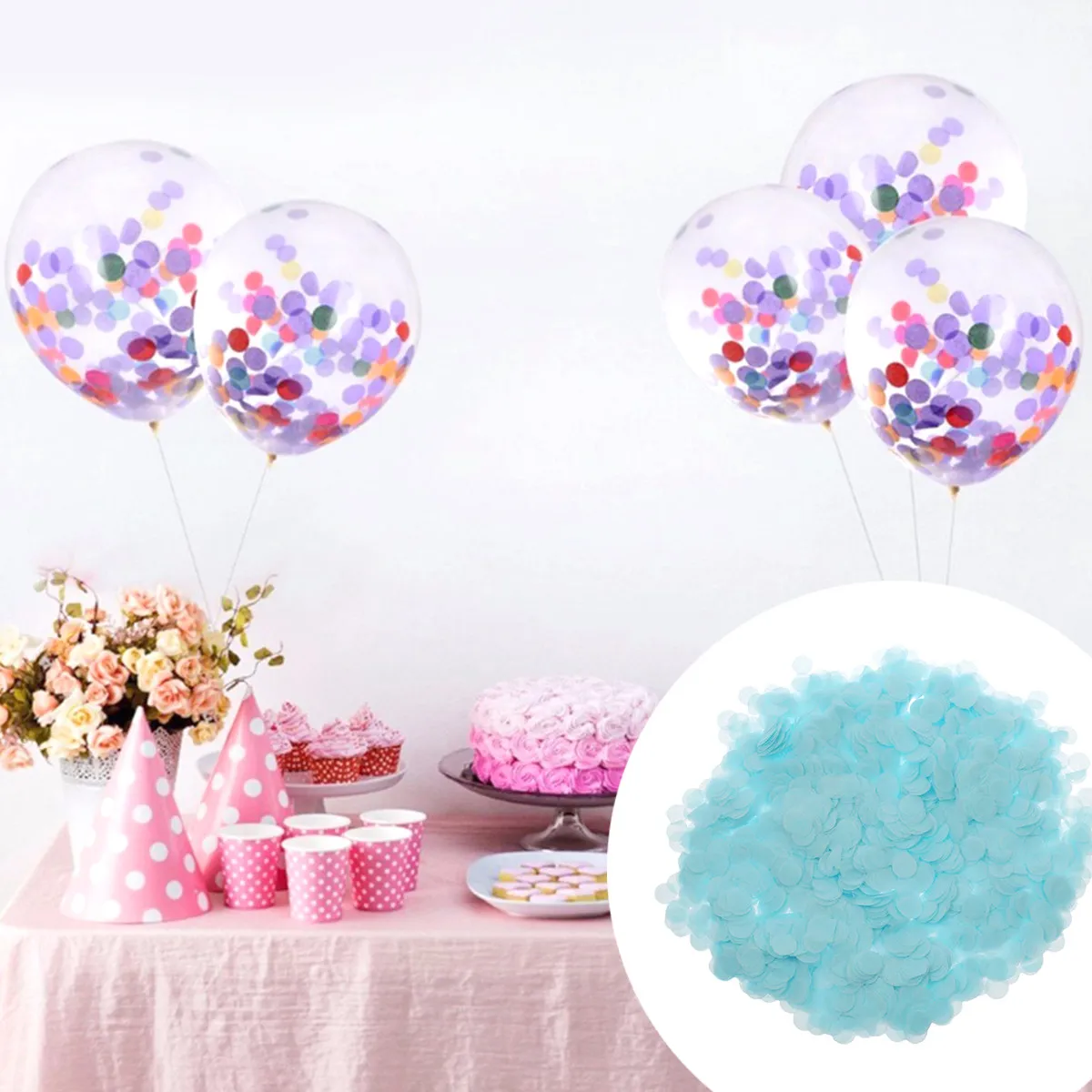 

50 г, 1 см, серебряные конфетти из тонкой бумаги для наполнения воздушных шаров, украшения для свадеб, дней рождения, рождественских вечеринок, блестящие конфетти-пайетки