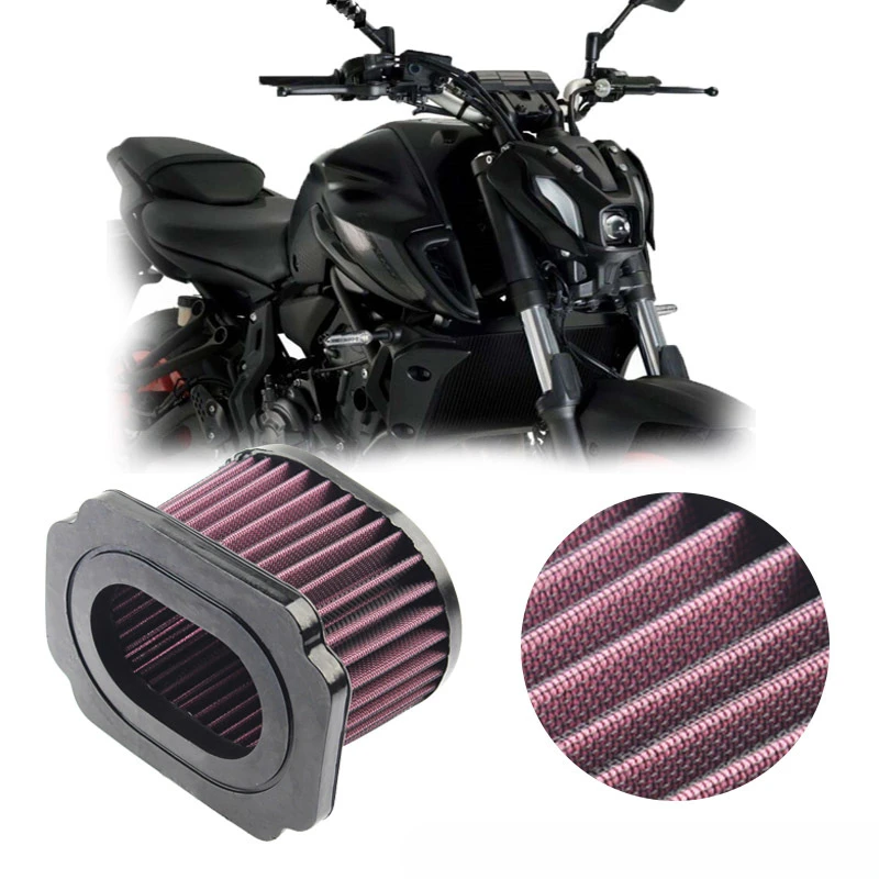 

Motorcycle High Flow Air Filter For YAMAHA MT-07 FZ-07 XSR700 TENERE700 Rally Tracer 7 GT 700 YZF-R7 Intake Cleaner Accessories