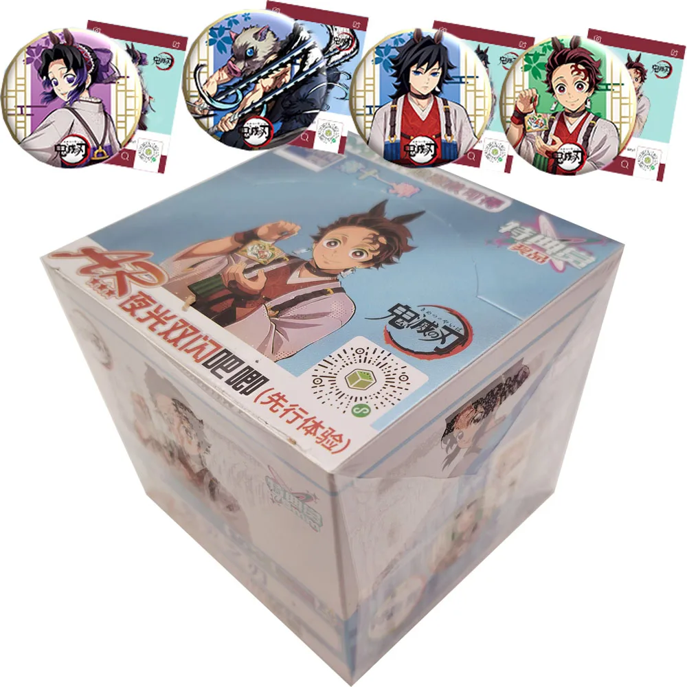 

Wholesale Demon Slayer Anime Exquisite Creative Transparent Cards Collection Popular Characters AR Badge Kids Christmas Gifts