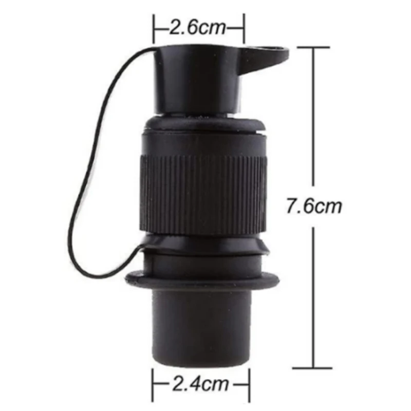12V Round 3 Pin Trailer Socket Connector 3 Pole Plug‑in Tractor Trailer Plug For Caravan Trailer Light Wiring Repair Spare Parts