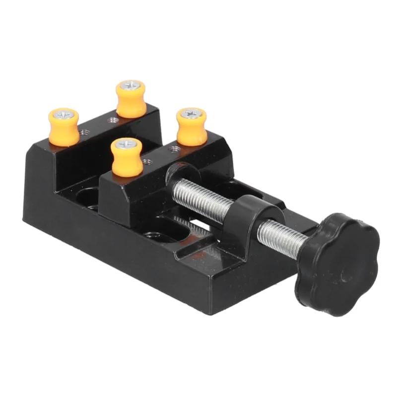 ミニドリルプレスクランプ-ウォルナットバイス-フラットテーブルベンチ-ジュエリークラフト-カービングベッドツール