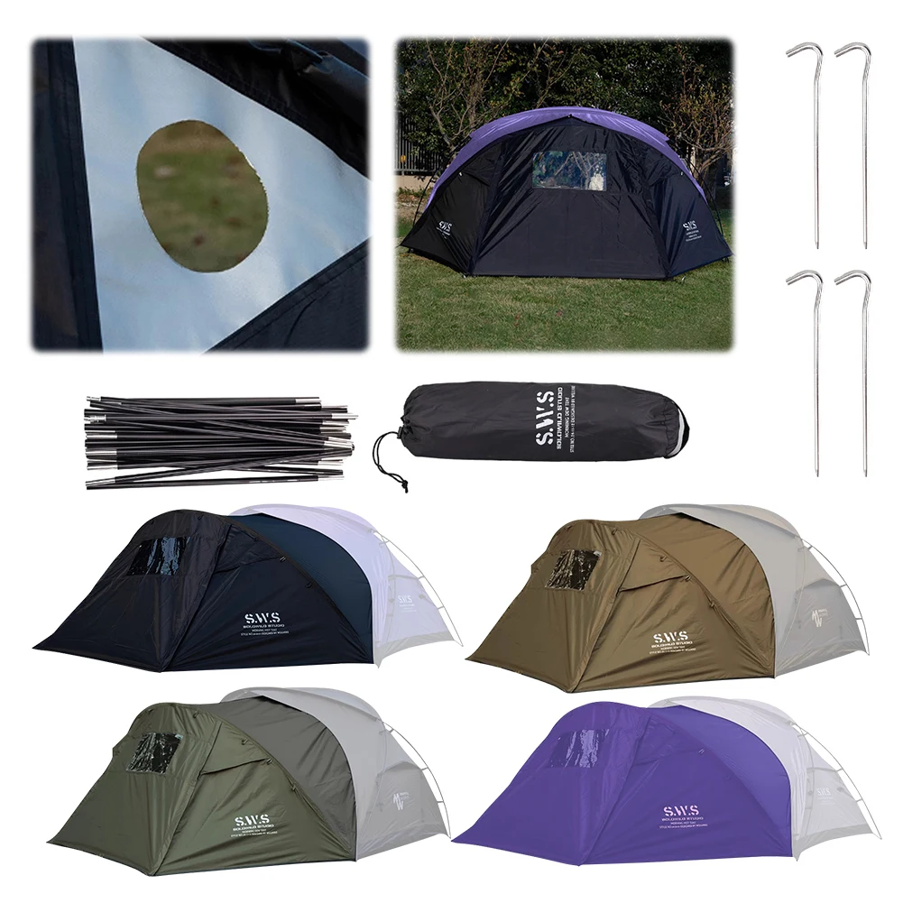 Outdoor Camping Expansion Tent 2 Person Single Layer Expansion Tent Waterproof Camping Sleeping Tent for Outdoor Hiking