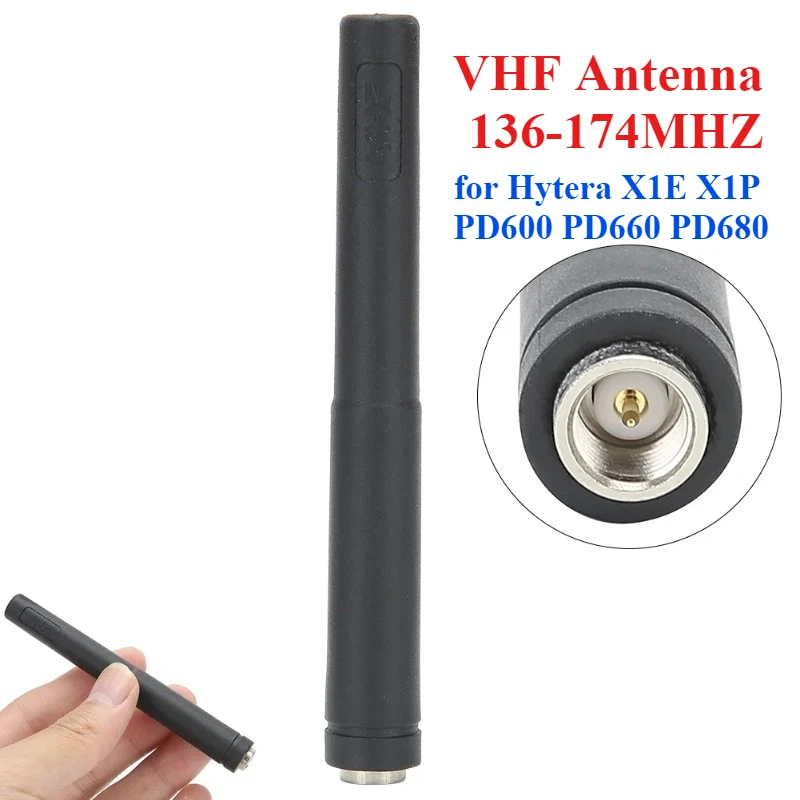 Walkie-talkie Short Antenna 9cm 136-174MHZ VHF Section for Hytera X1E X1P PD600 PD660 PD680 Two Way Radio