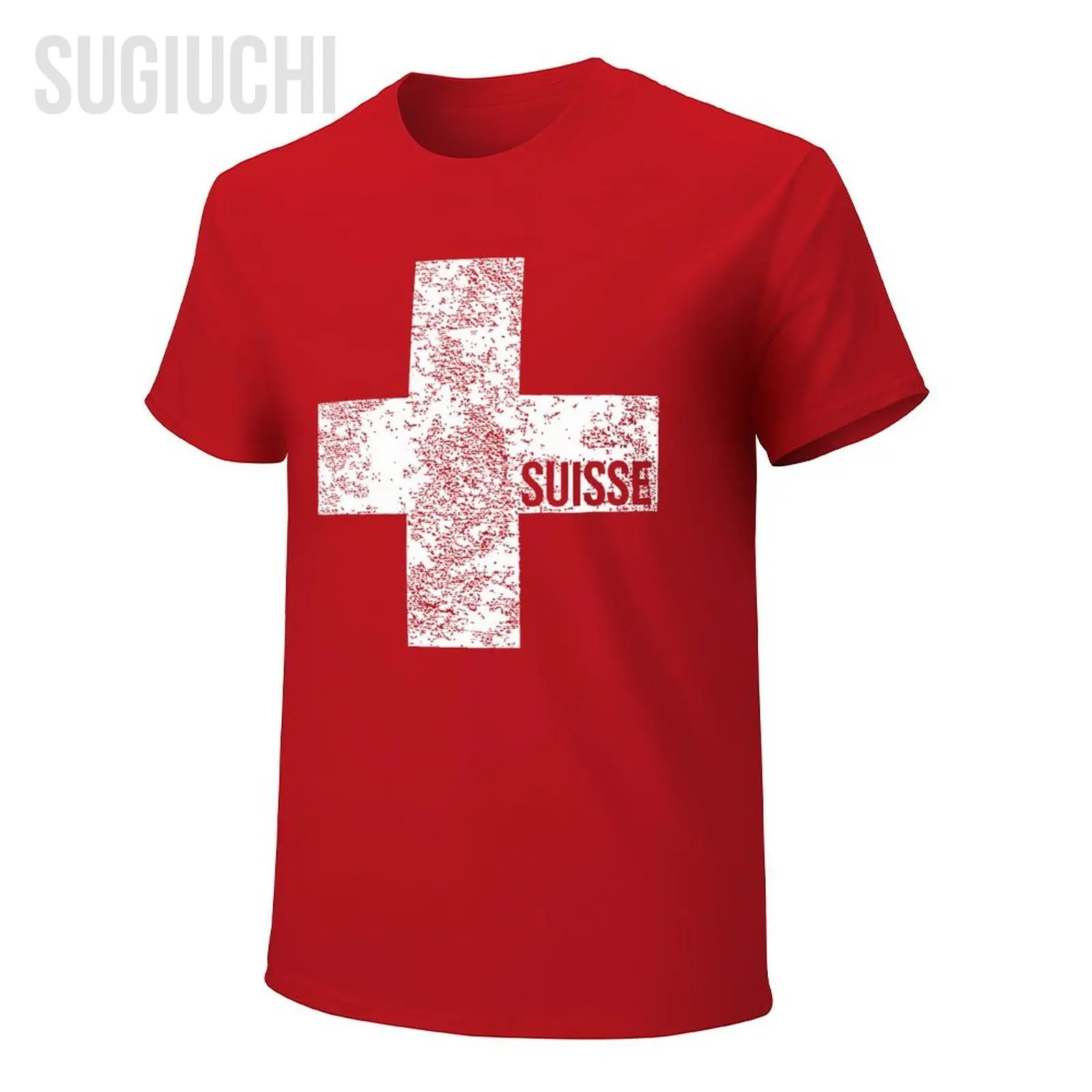 Unisex Men Switzerland Suisse Flag Swiss Zurich Geneva Tshirt Tees O-neck T Shirts Women Boys 100% Cotton T-Shirt