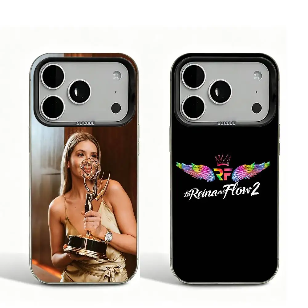 The Q-Queen of F-Flow Black Matte Case For iPhone 16 15 17 14 11 12 13 Pro Max So Cool Lens Bumper Printed Cover